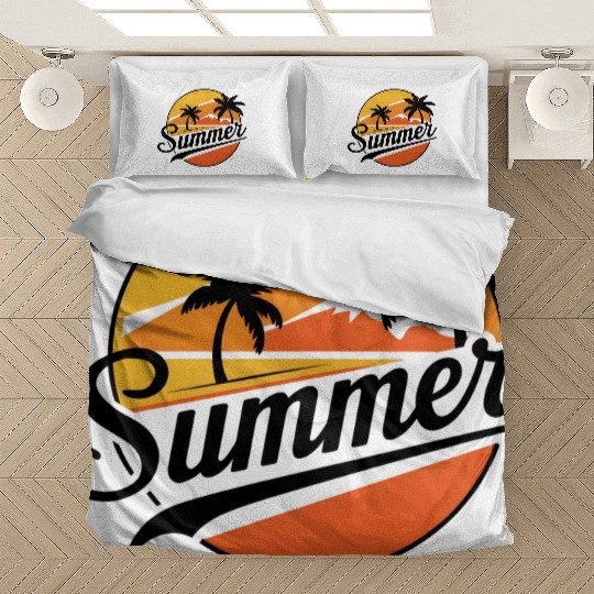 Chill Summer Vibes Palm Trees Bedding Sets
