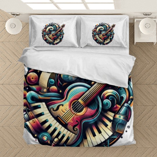Rhythmic Echoes: The Artistic Symphony Bedding Sets