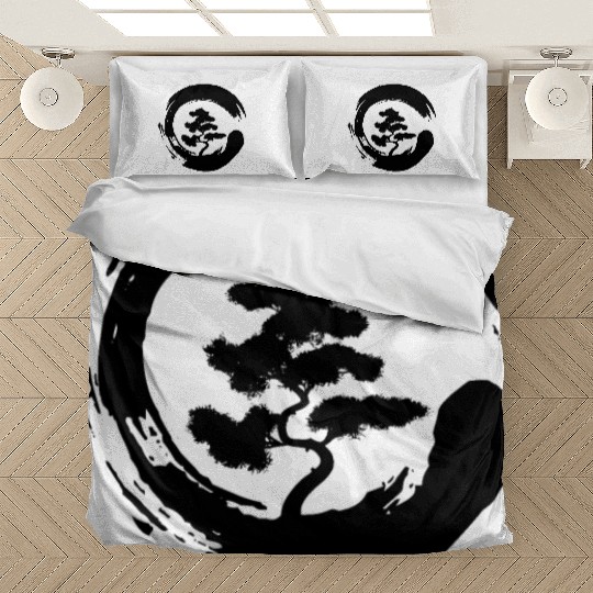 Bonsai Tree in Enso Circle Bedding Sets