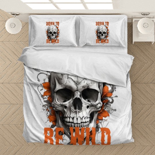 skull born to be wild Bedding Sets