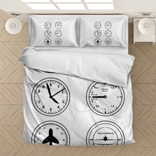 Flight Instruments Bedding Sets