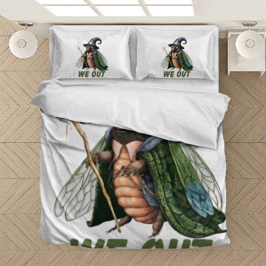 Funny Cicada We Out Cute Cicada Brood Emergence Bedding Sets