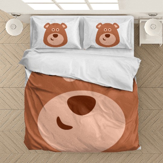 Cute Smiling Bear, Funny, Cartoon Bedding Sets