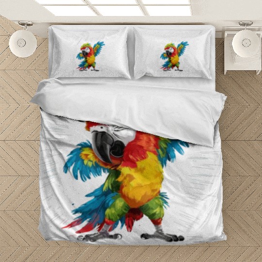 Macaw Parrot for a Bird Lover Animal Lover Bedding Sets