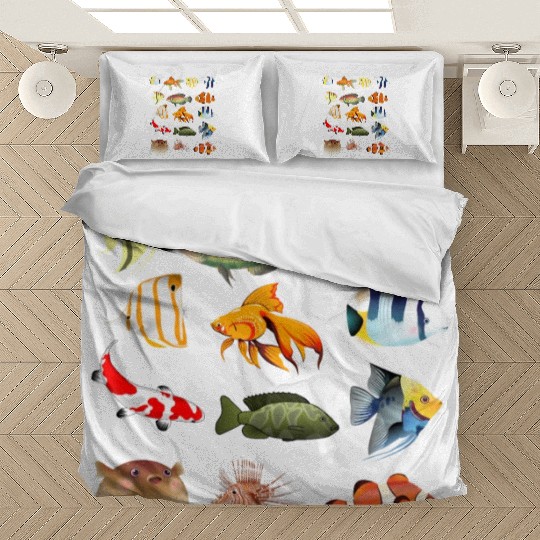 Fish Lover Gift,Gift For Fish Lover Bedding Sets
