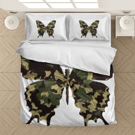 Natural Camouflage Butterfly Bedding Sets
