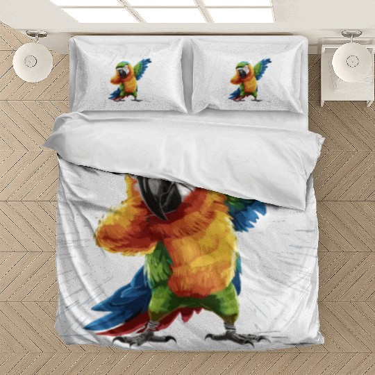 Macaw Parrot for a Bird Lover Animal Lover Bedding Sets