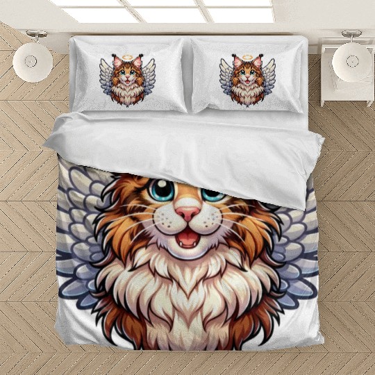 Maine Angel Cat with Wings Bedding Sets