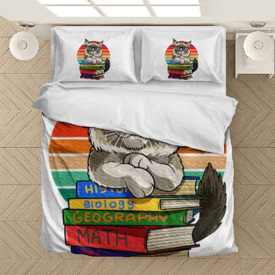 Ragdoll Cat Back To School Bookworm Bedding Sets
