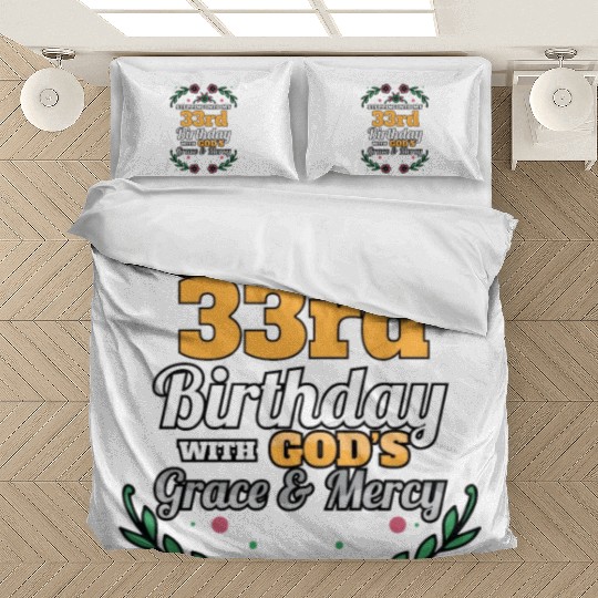 Stepping into my 33rd Birthday Religious Bday Bedding Sets