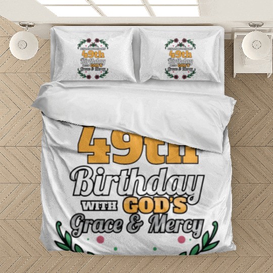 Stepping into my 49th Birthday Religious Bday Bedding Sets