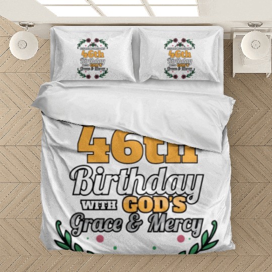 Stepping into my 46th Birthday Religious Bday Bedding Sets