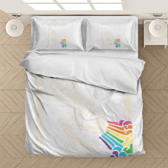 Tarot Card Skeleton Farting Rainbows LGBTQ Bedding Sets