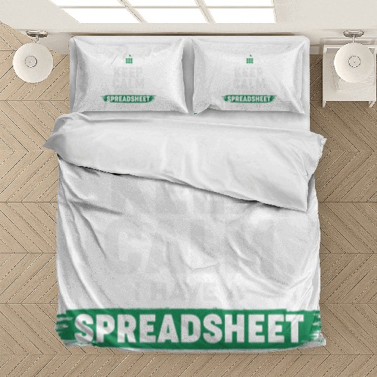 Accountant Funny Excel Spreadsheets Keep Calm Bedding Sets