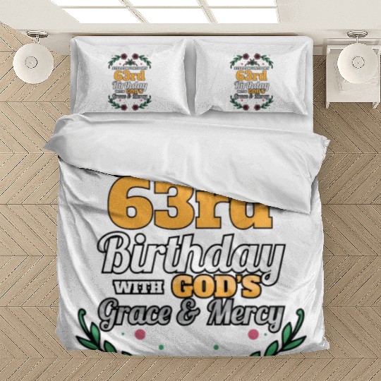 Stepping into my 63rd Birthday Religious Bday Bedding Sets