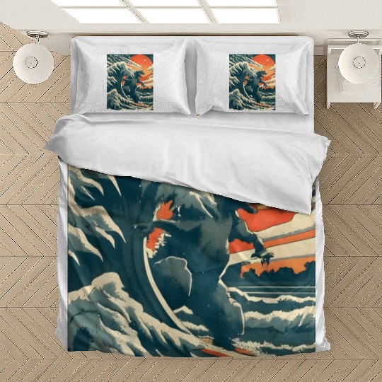Japanese Monster Kaiju Funny Art Bedding Sets