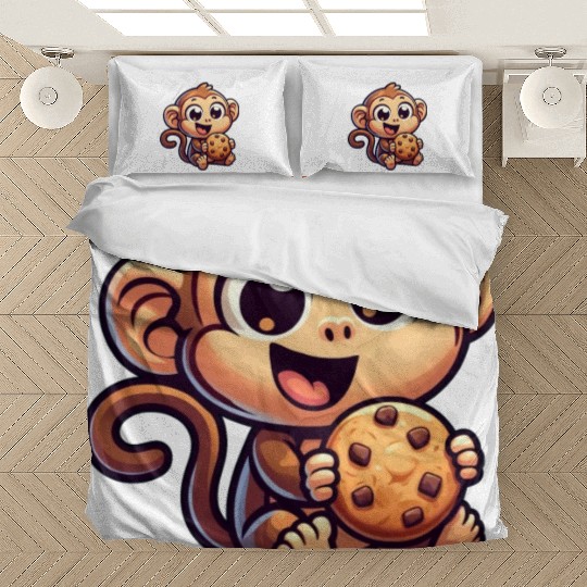 Chimpanzee with Cookie Sweet Treat Bedding Sets