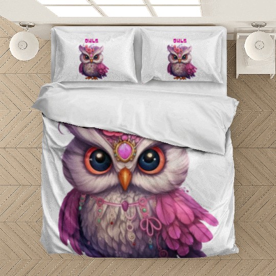 Regal Floral Owl Bedding Sets