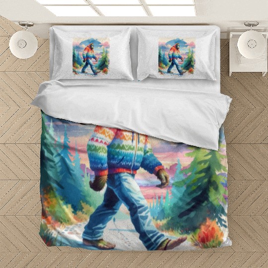 Bฺigfoot Wilderness Wanderer: Retro Ramble Bedding Sets
