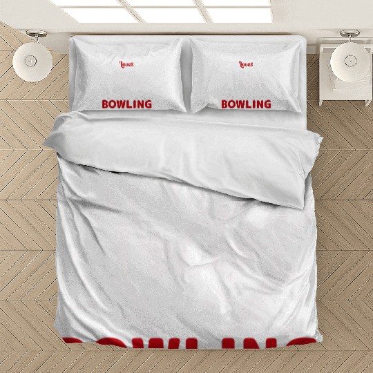 just a boy who loves bowling Bedding Sets