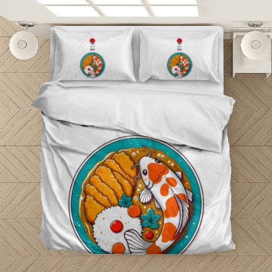 Harmony of Koi Fish and Katsu Delight Bedding Sets