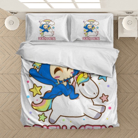 Goth Rock Satan Unicorn Festivals Death Metal Bedding Sets