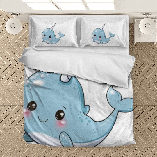 Adorable Narwhal Fantasy Encounter Bedding Sets