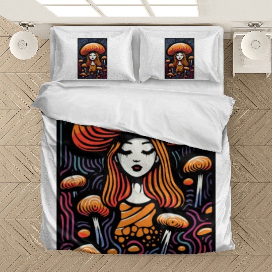 Forest Mushroom Princess Bedding Sets