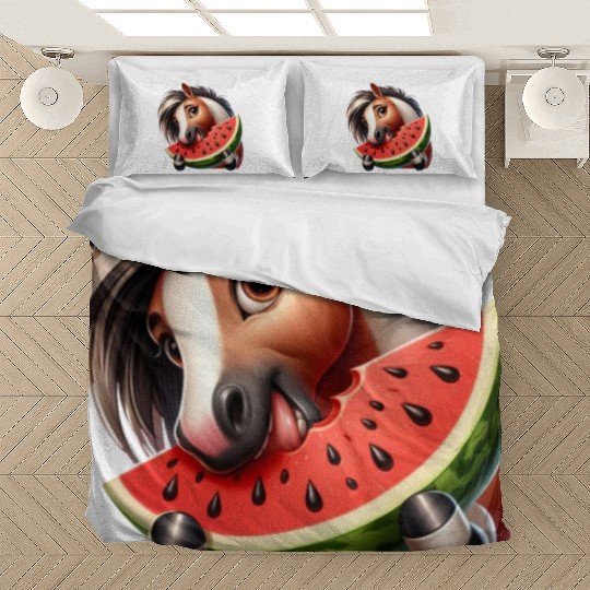 Horses Horse Lover Farmer Melon Summer Bedding Sets