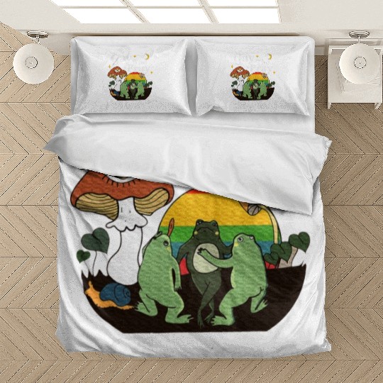 Gay The Pray Away Frog Rainbow LGBT Bedding Sets