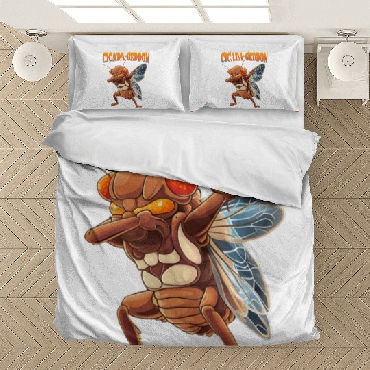 Funny Dabbing Cicada 2024 Dab Bedding Sets