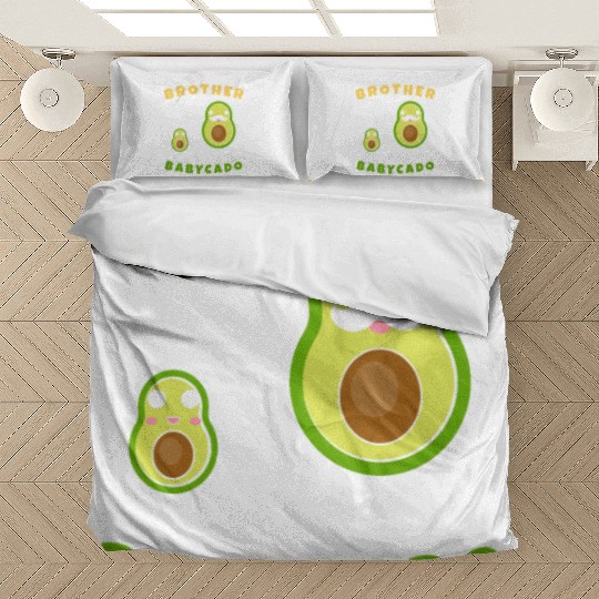 Cute Avocado Family Matching cool for brother Bedding Sets