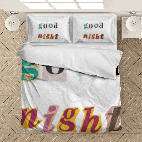Dreamy Spectrum Typography Bedding Sets