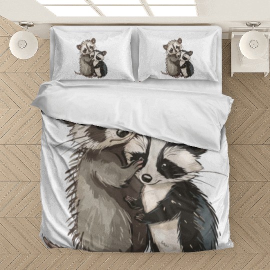 Opossum and raccoon Bedding Sets