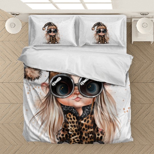 Leopard Print Gnome Clipart Images, Girly Bedding Sets