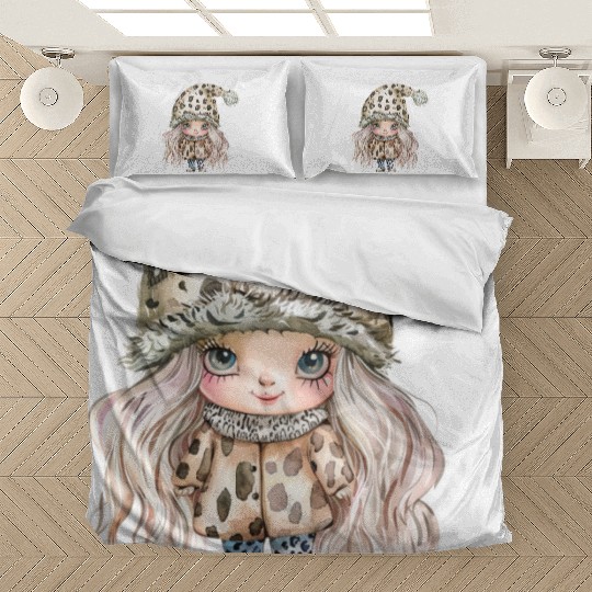 Leopard Print Gnome Clipart Images, Girly Bedding Sets