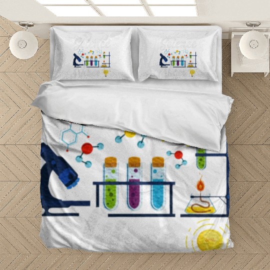 Science Vibes First Day of School Bedding Sets