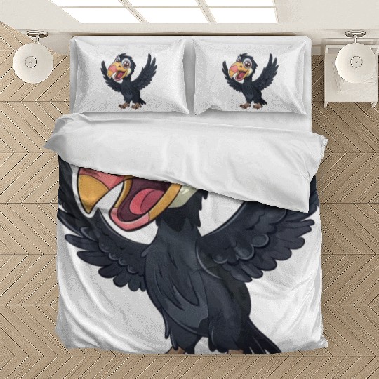Joyful California Condor Cartoon Character Bedding Sets