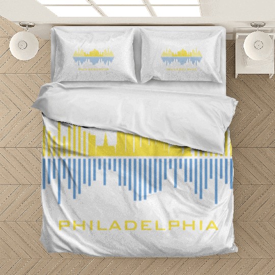 Philadelphia City Sound Waves Bedding Sets