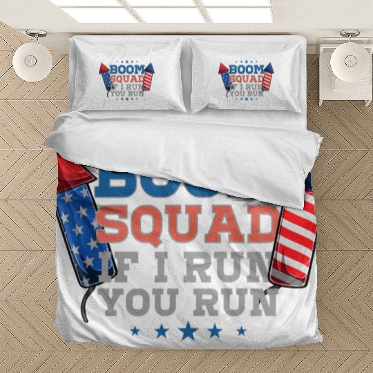 BOOM SQUAD Fireworks Director 4th of July Bedding Sets