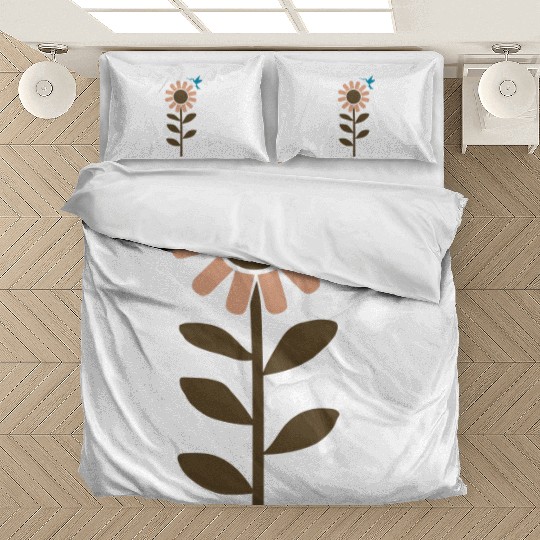 Hummingbird With Flower 3 Color Vector Bedding Sets