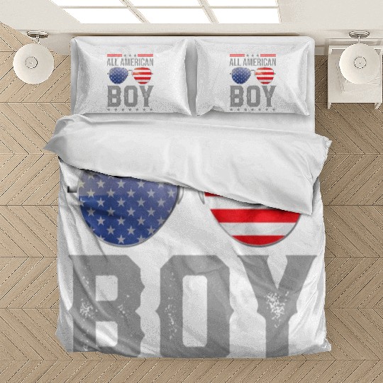 All American Boy Retro US Flag Sunglasses Matching Bedding Sets