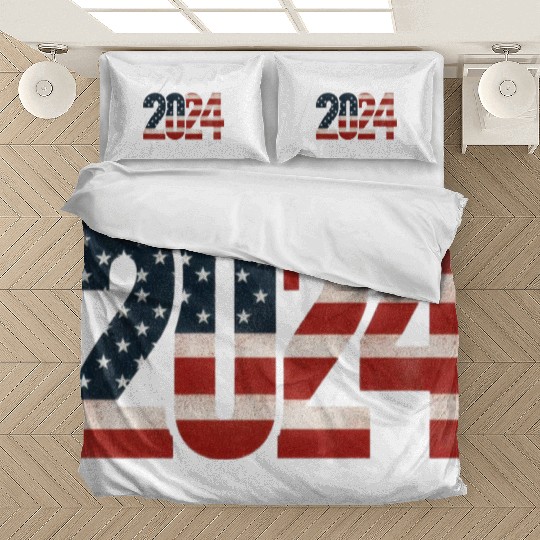 funny quote 2024 cool for Trump lovers Bedding Sets