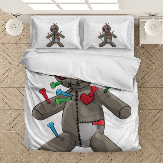 Phasmophobia Voodoo doll with colorful needles Bedding Sets