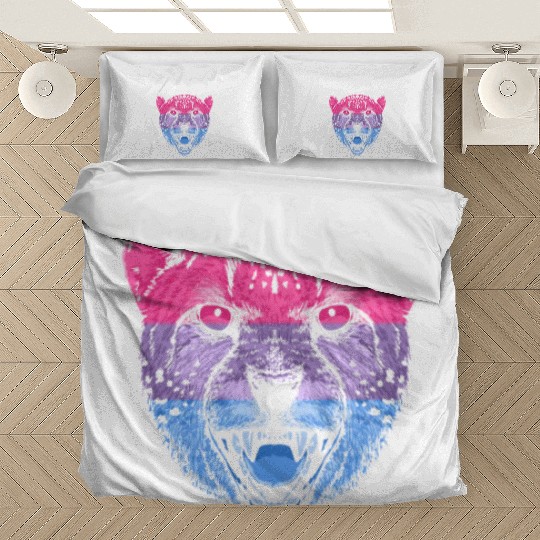 Bilateral Bisexual LGBTQ Bi Pride Asexual Pride Mo Bedding Sets