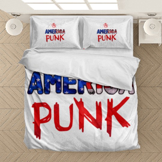Make America punk again / US Punk Rock, Punks Bedding Sets