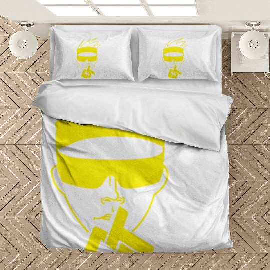Yellow neon face GT Bedding Sets