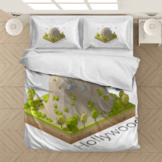 Geometric low poly Hollywood symbol Bedding Sets