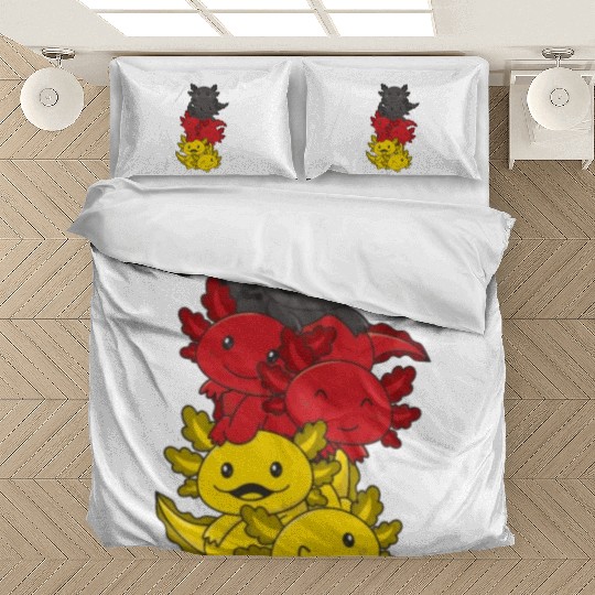 German Flag Axolotl German Germany Bedding Sets