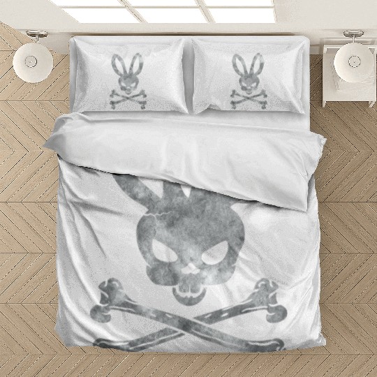 Funny Easter Bunny Crossbones Bedding Sets
